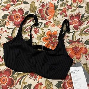 Athleta ribbed bra top bikini- NWT 32B/C